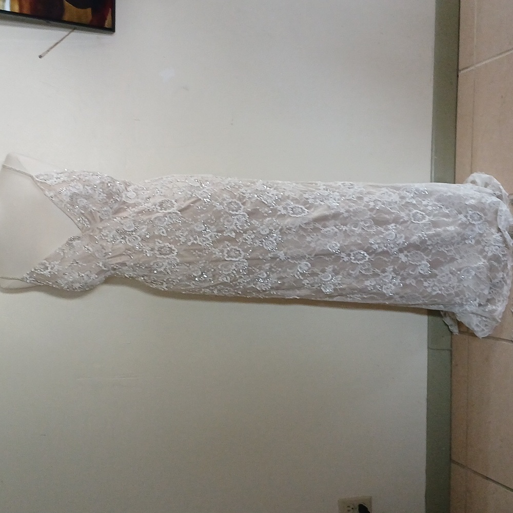 Melissa Sweet Beaded Sheath Gown